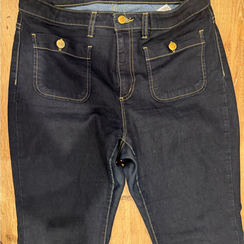 Michael Kors Navy Flare Jeans - Picture 4 of 7